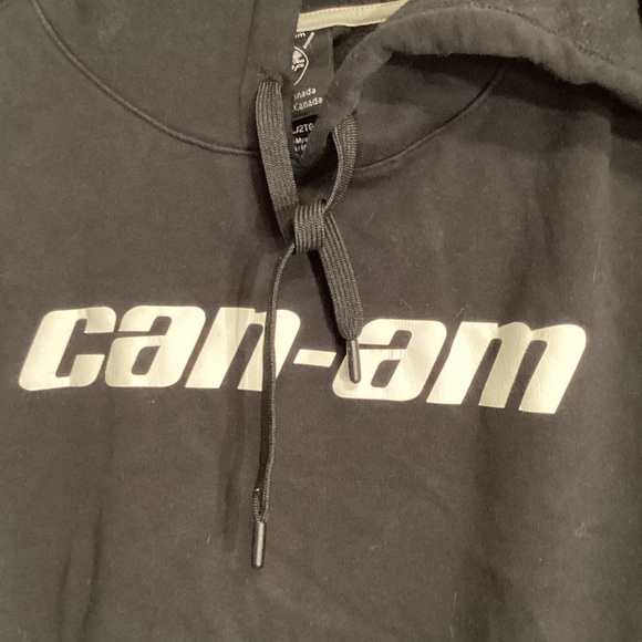 Can-Am Black Hoodie with White Logo - Picture 3 of 5